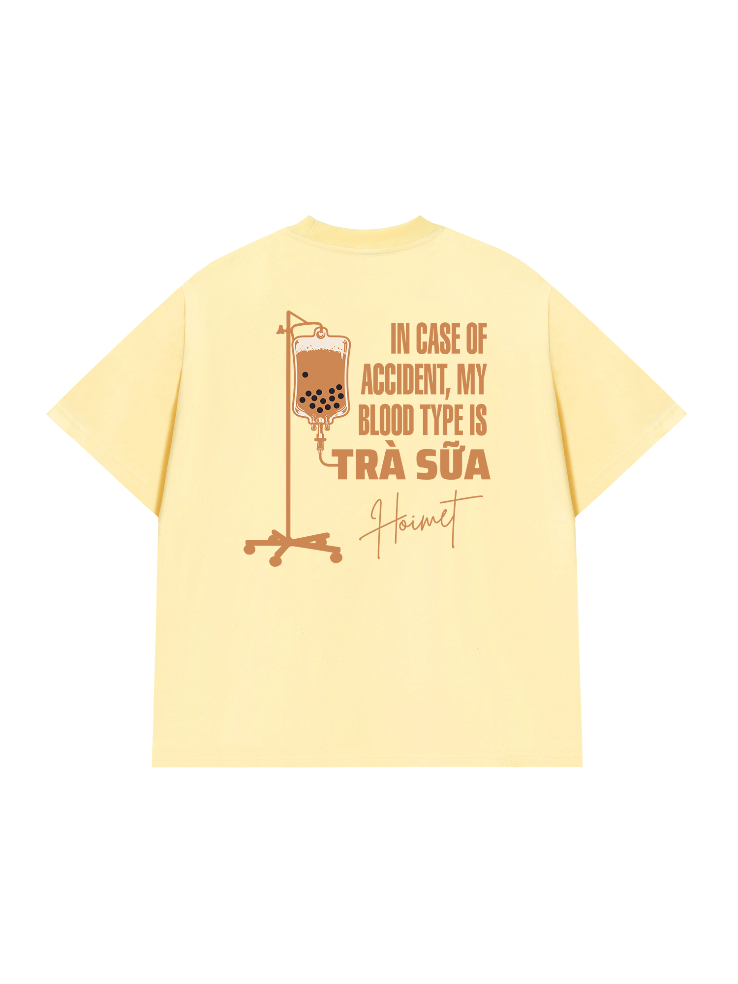 Áo Thun Relaxed Fit Blood Type Is Trà Sữa