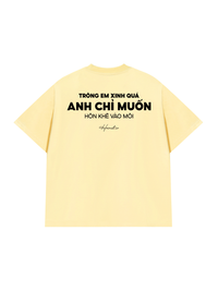 Áo Thun Relaxed Fit Hôn Khẽ Vào Môi