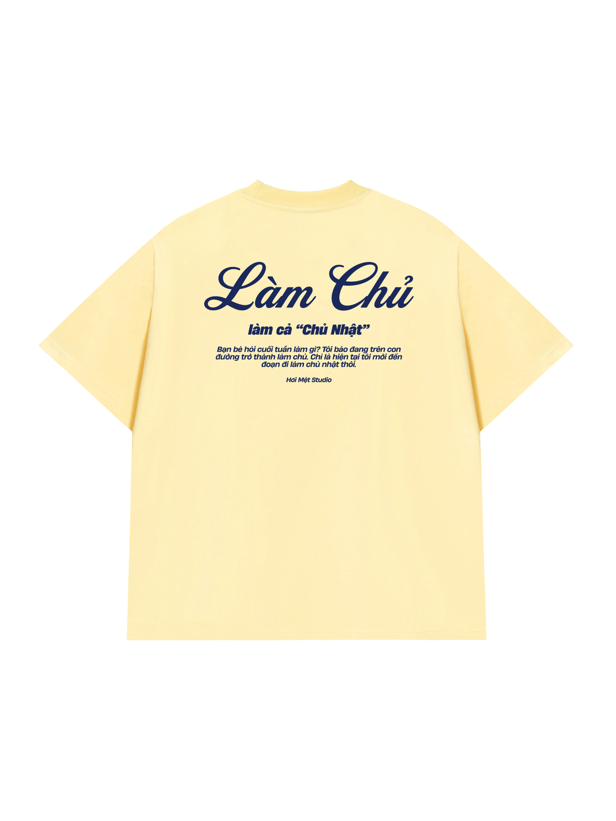 Áo Thun Relaxed Fit Làm Cả Chủ Nhật