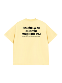 Áo Thun Relaxed Fit Mượn Bờ Vai
