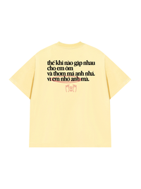 Áo Thun Relaxed Fit Em Nhớ Anh