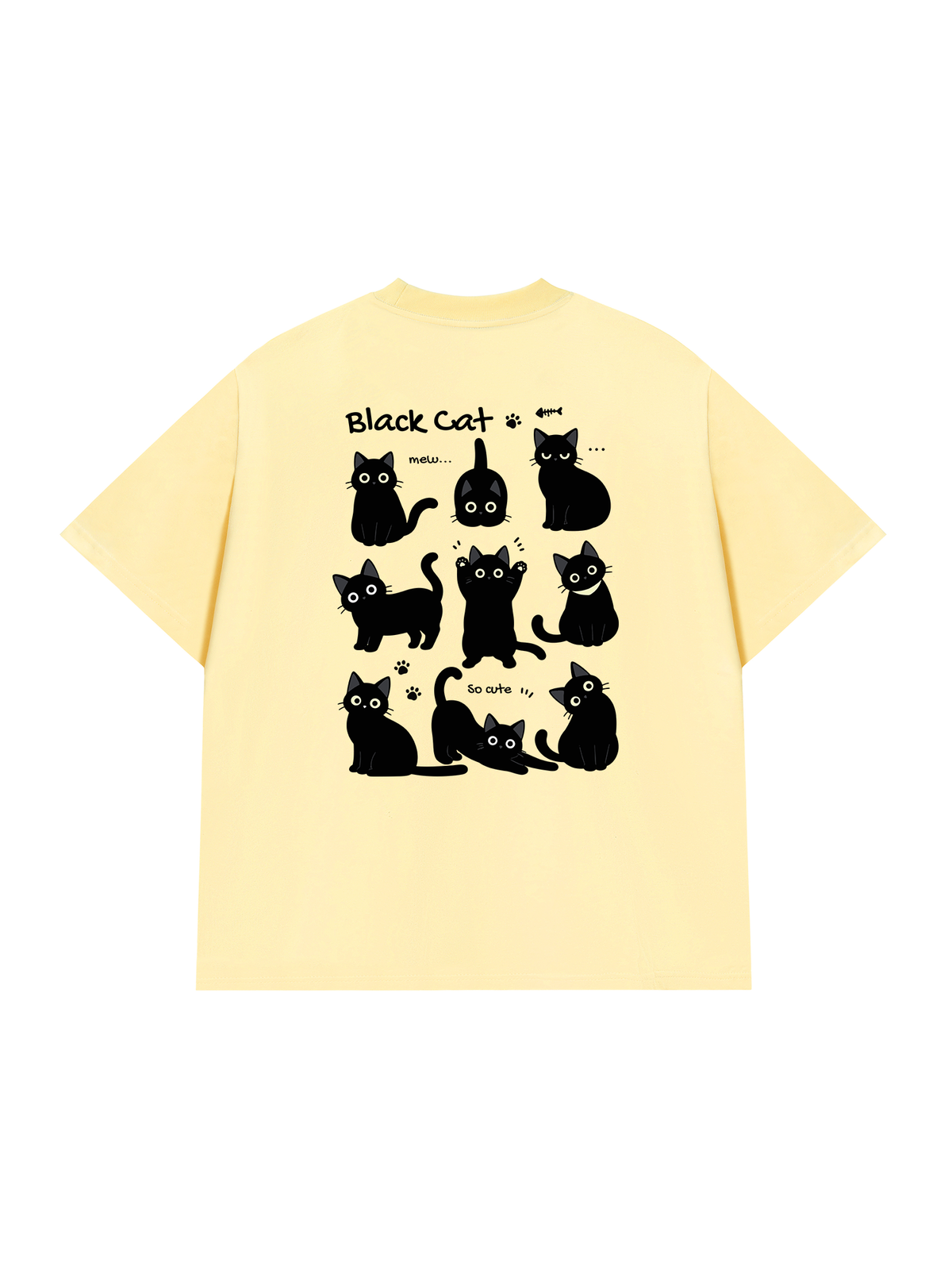 Áo Thun Relaxed Fit Cat Cute