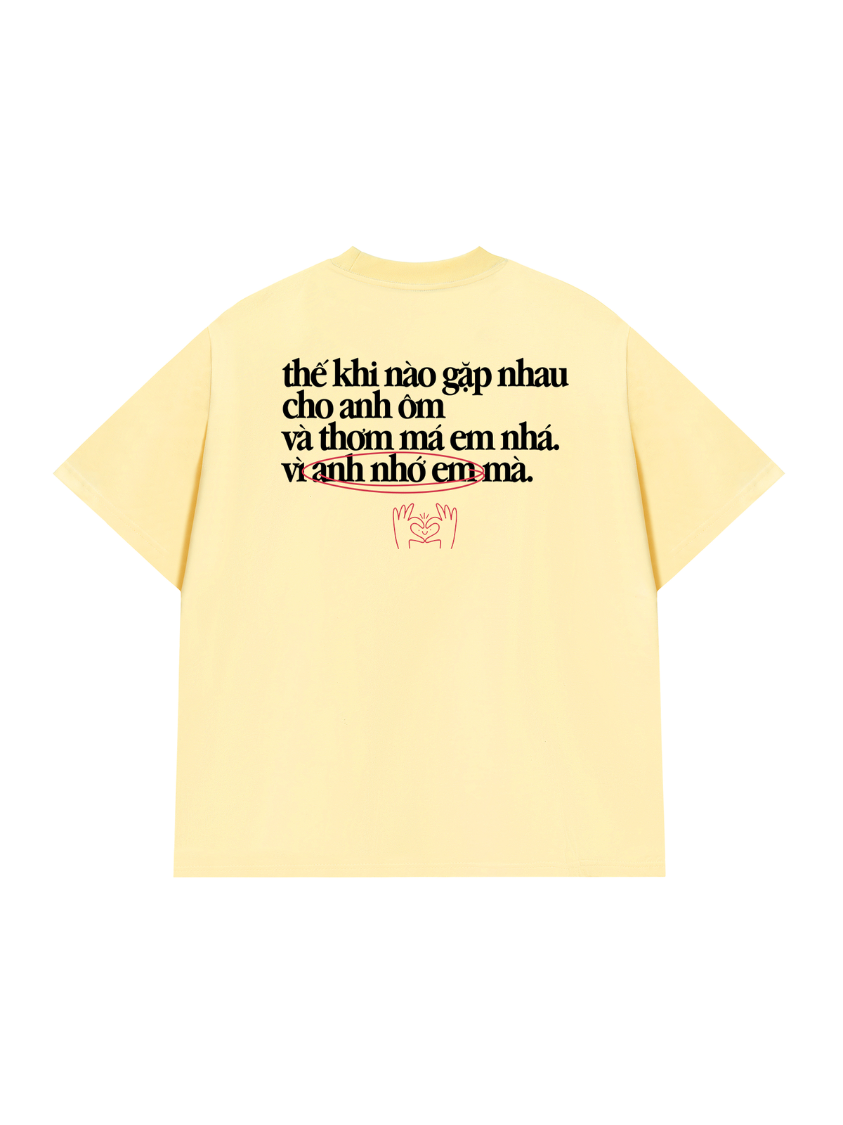 Áo Thun Relaxed Fit Anh Nhớ Em