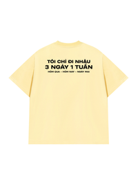 Áo Thun Relaxed Fit Nhậu 3 Ngày 1 Tuần