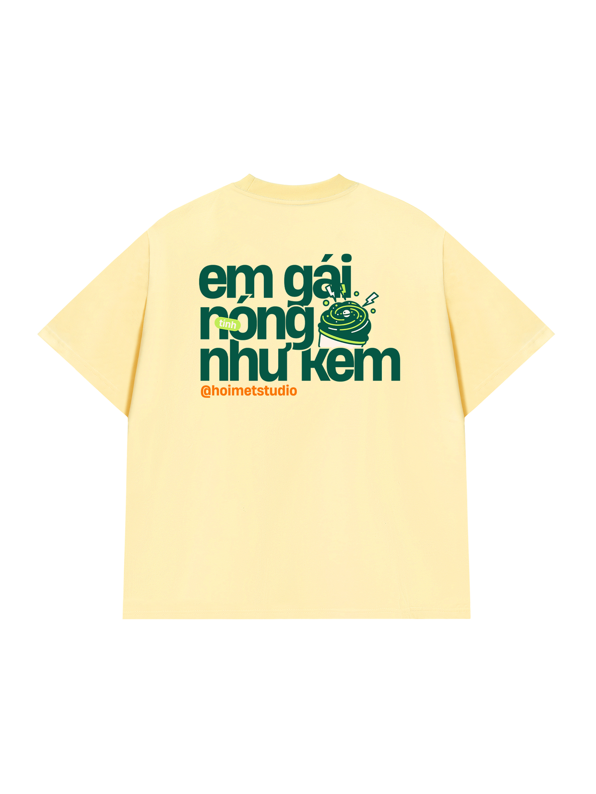 Áo Thun Relaxed Fit Em Gái Tính Nóng Như Kem