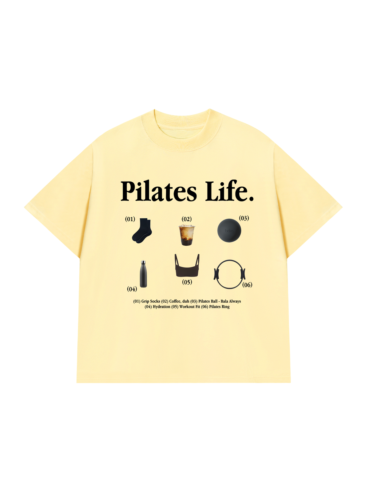 Áo Thun Relaxed Fit Pilates Life