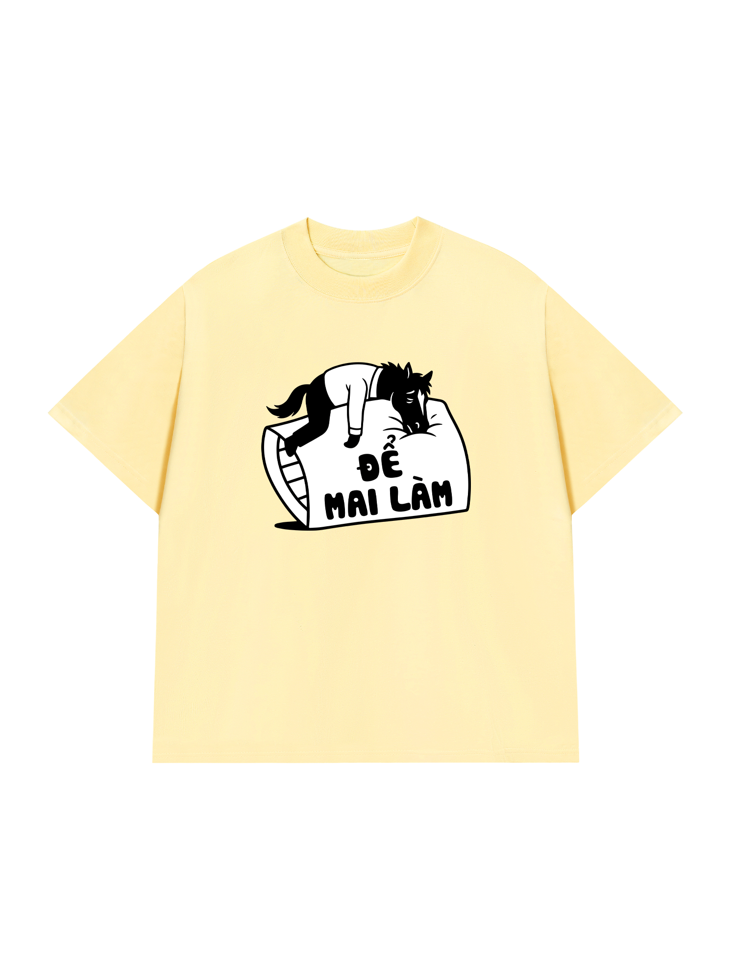 Áo Thun Relaxed Fit Để Mai Làm Đi