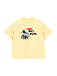 Áo Thun Relaxed Fit Lười Lao Động