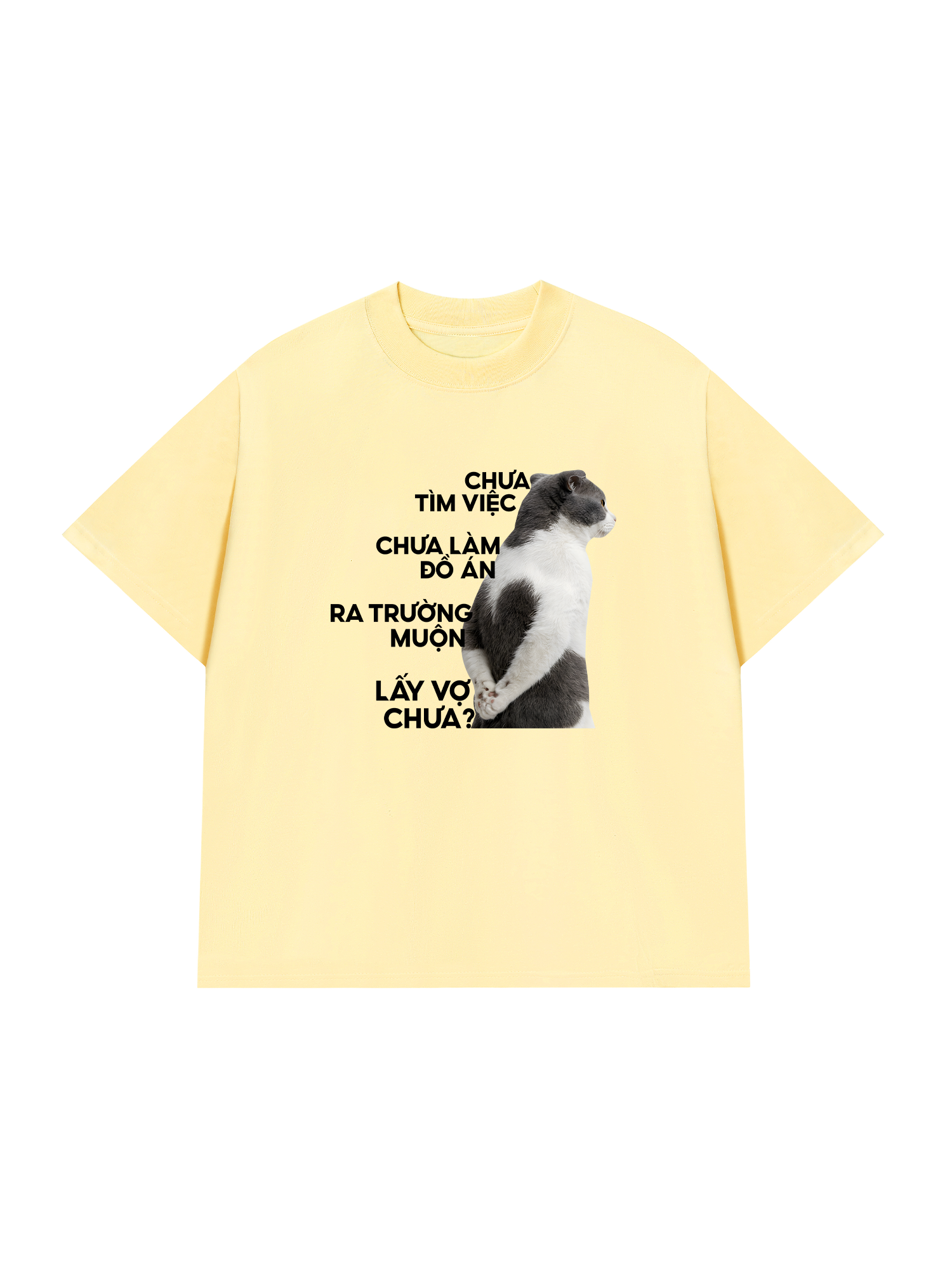 Áo Thun Relaxed Fit Cột Sống Sinh Viên