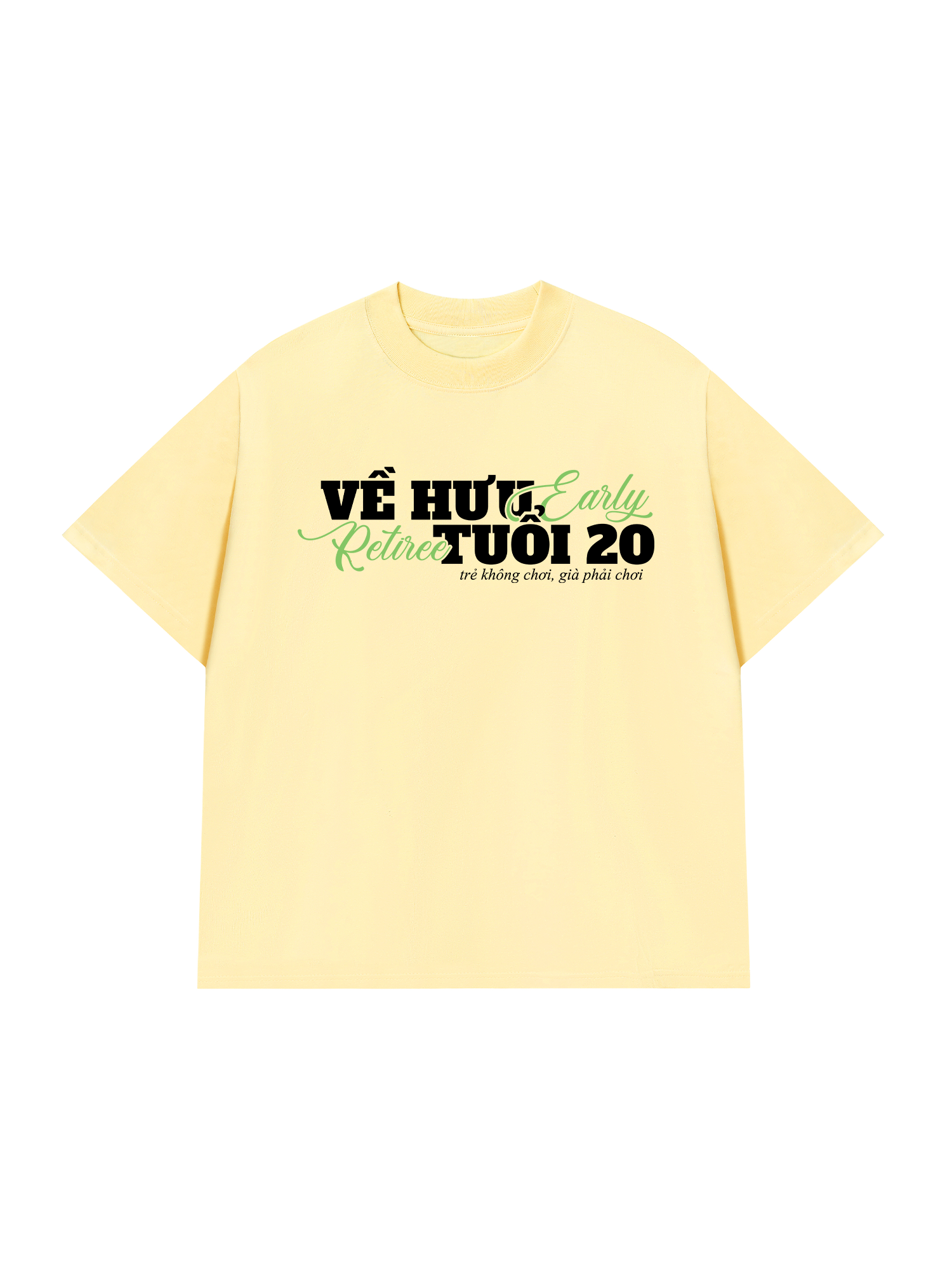 Áo Thun Relaxed Fit Về Hưu Tuổi 20
