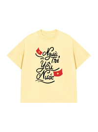 Áo Thun Relaxed Fit Người Trẻ Yêu Nước
