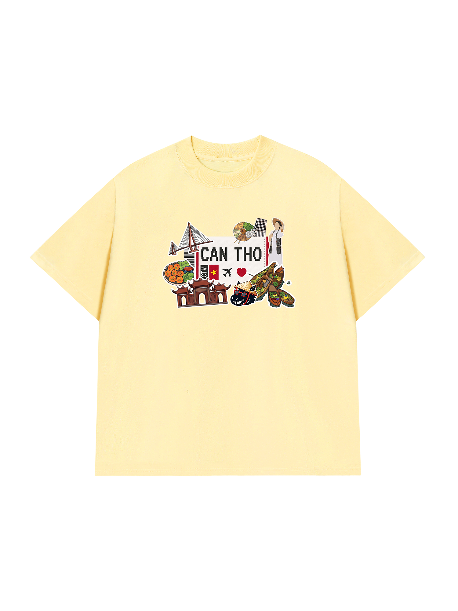 Áo Thun Relaxed Fit Du lịch Cần Thơ