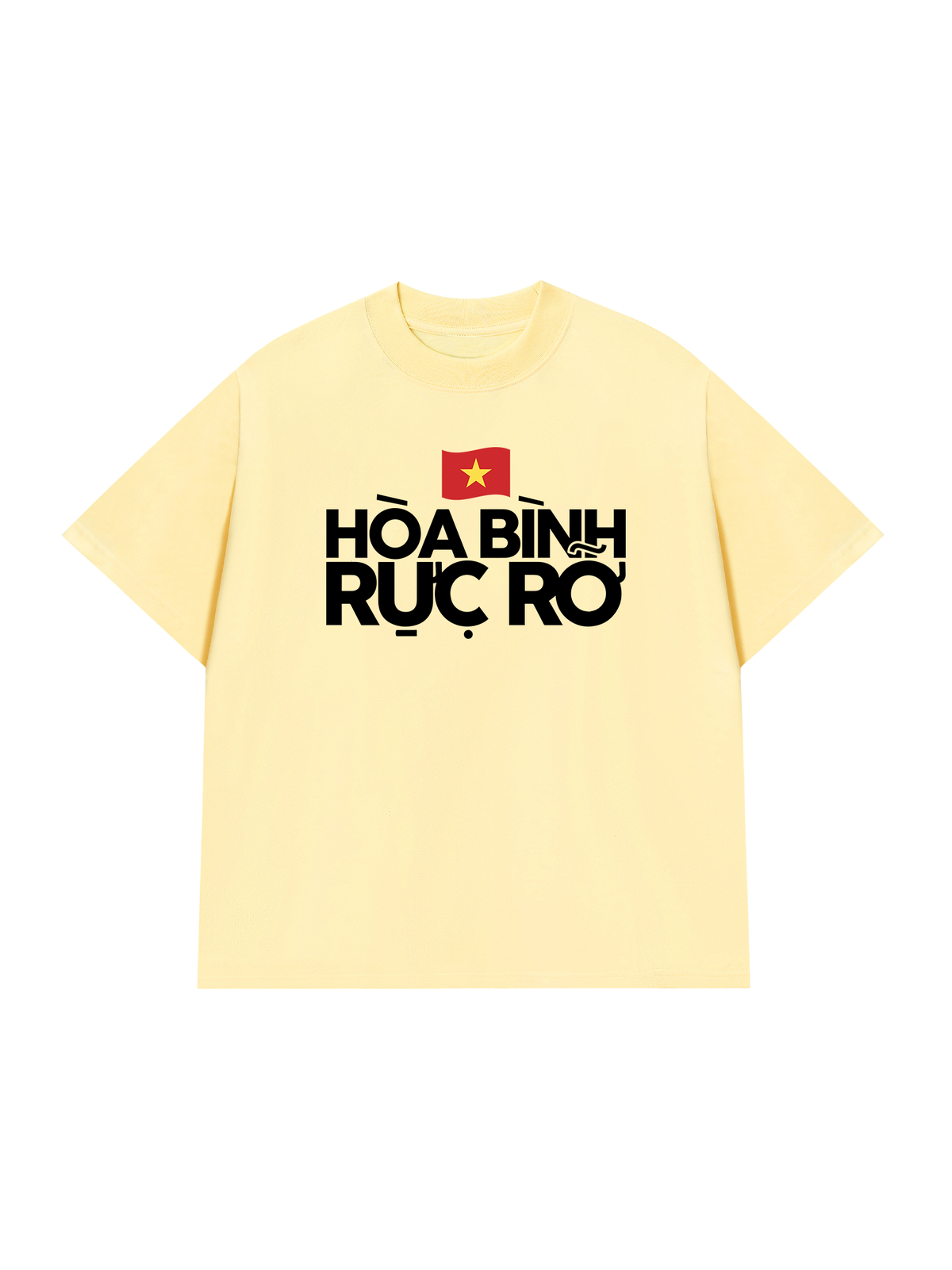 Áo Thun Relaxed Fit Hòa Bình Rực Rỡ