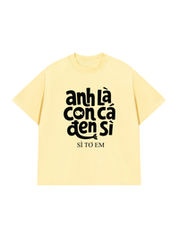 Áo Thun Relaxed Fit Cá Đen Xì
