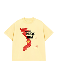 Áo Thun Relaxed Fit Hai Chữ Nước Nhà
