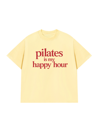 Áo Thun Relaxed Fit Pilates Is My Happy Hour