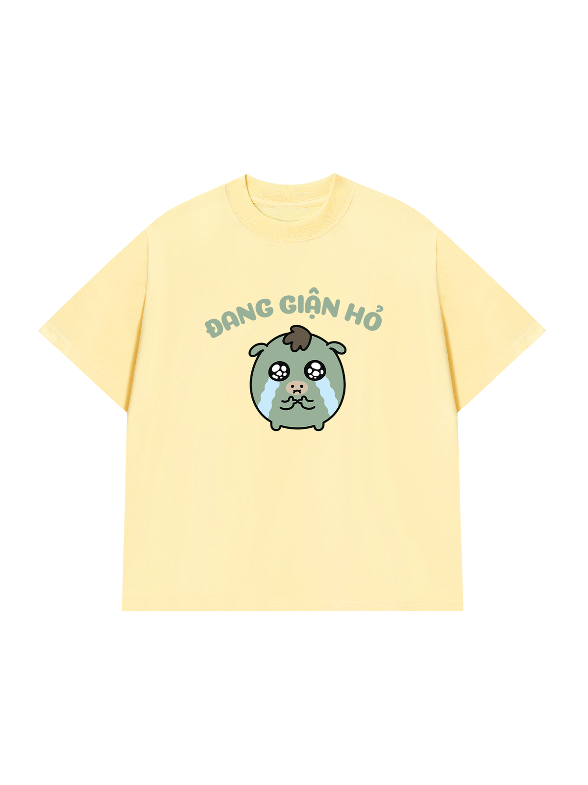 Áo Thun Relaxed Fit Đang Giận Hỏ
