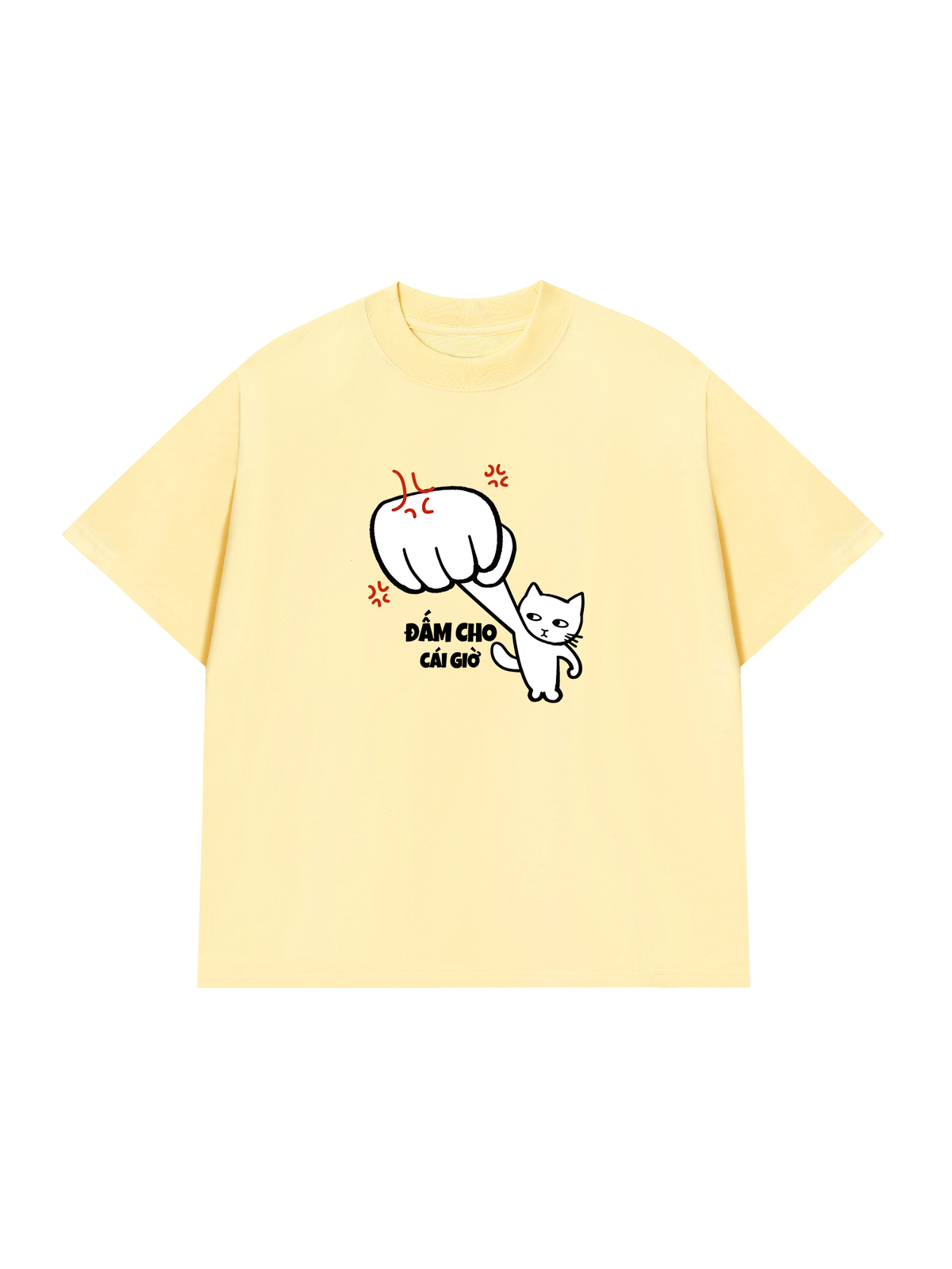 Áo Thun Relaxed Fit Đấm Cho Cái Giờ