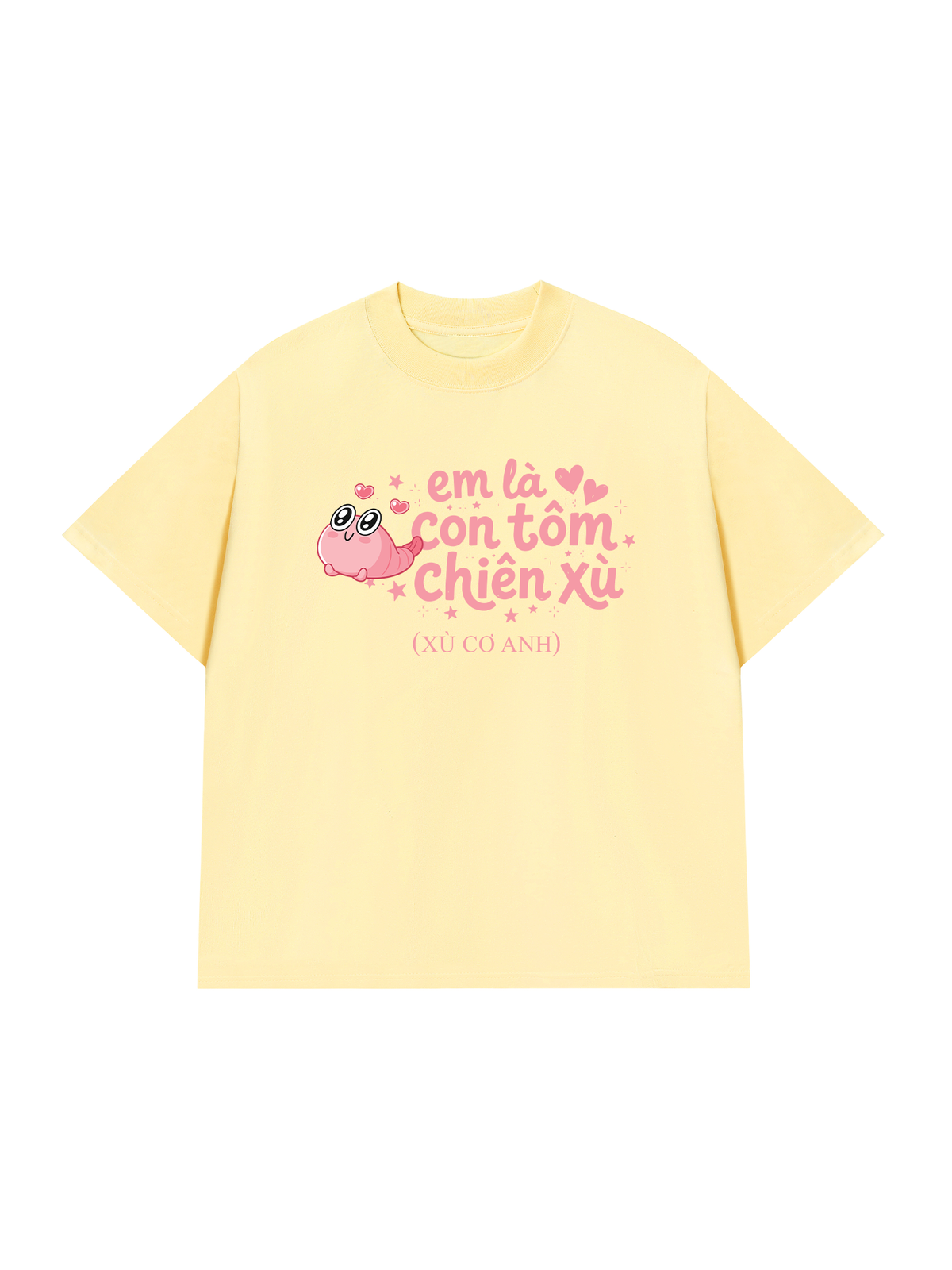 Áo Thun Relaxed Fit Tôm Chiên Xù
