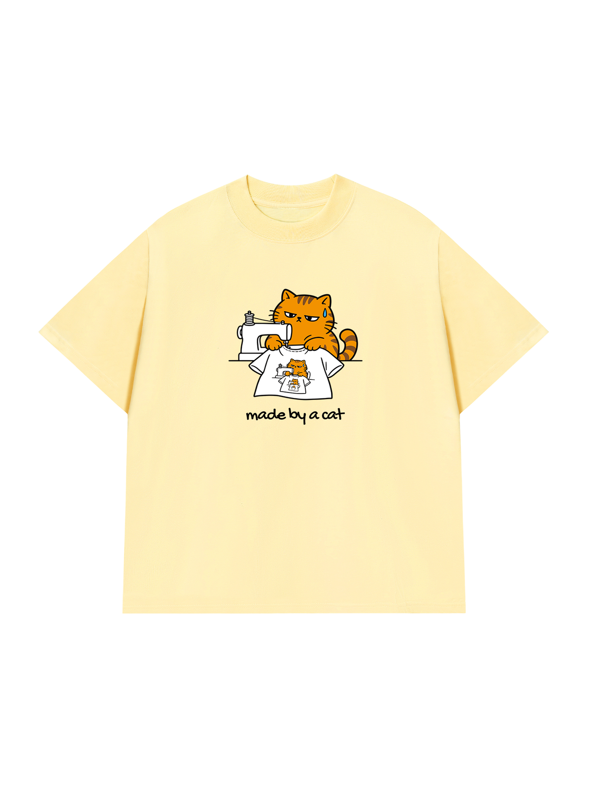 Áo Thun Relaxed Fit Made By A Cat