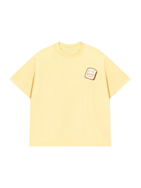 Áo Thun Relaxed Fit Bánh Mỳ Kẹp Mèo Trắng