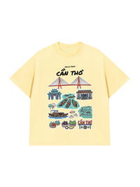 Áo Thun Relaxed Fit Hello From Cần Thơ