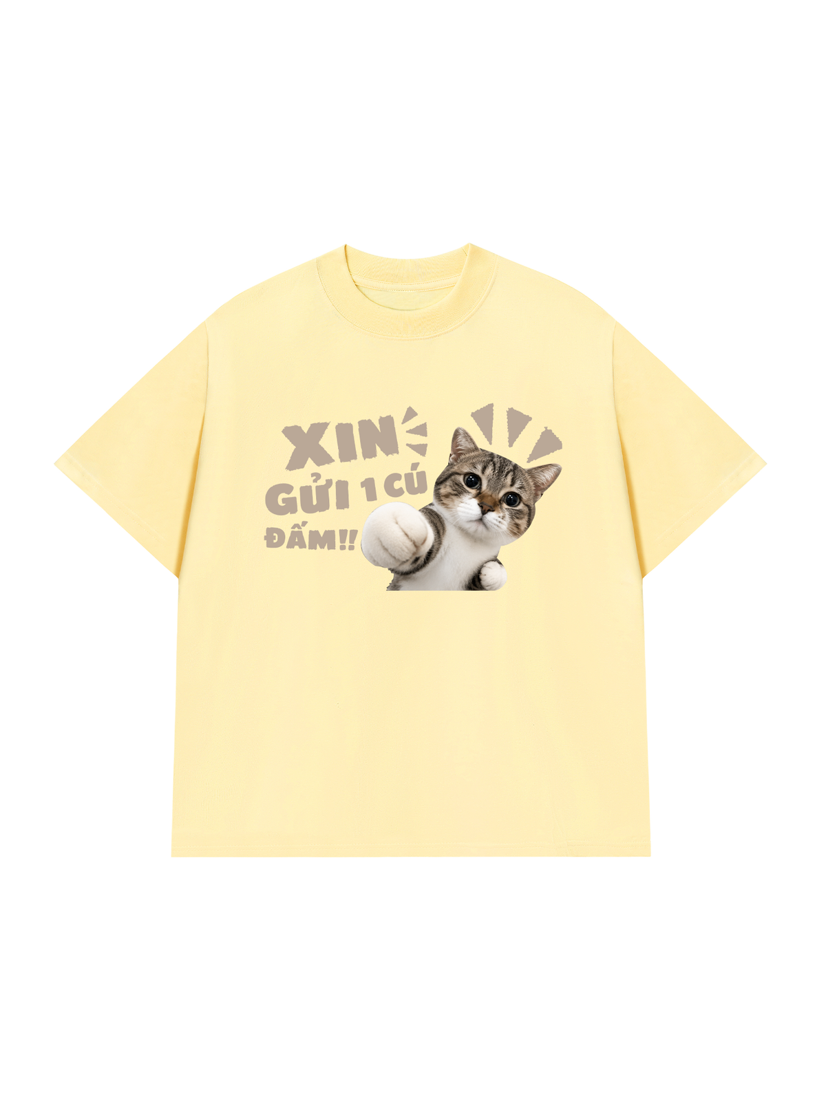 Áo Thun Relaxed Fit Xin Gửi Một Cú Đấm