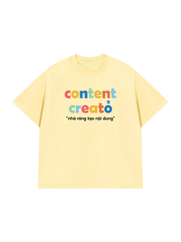 Áo Thun Relaxed Fit Content Creator