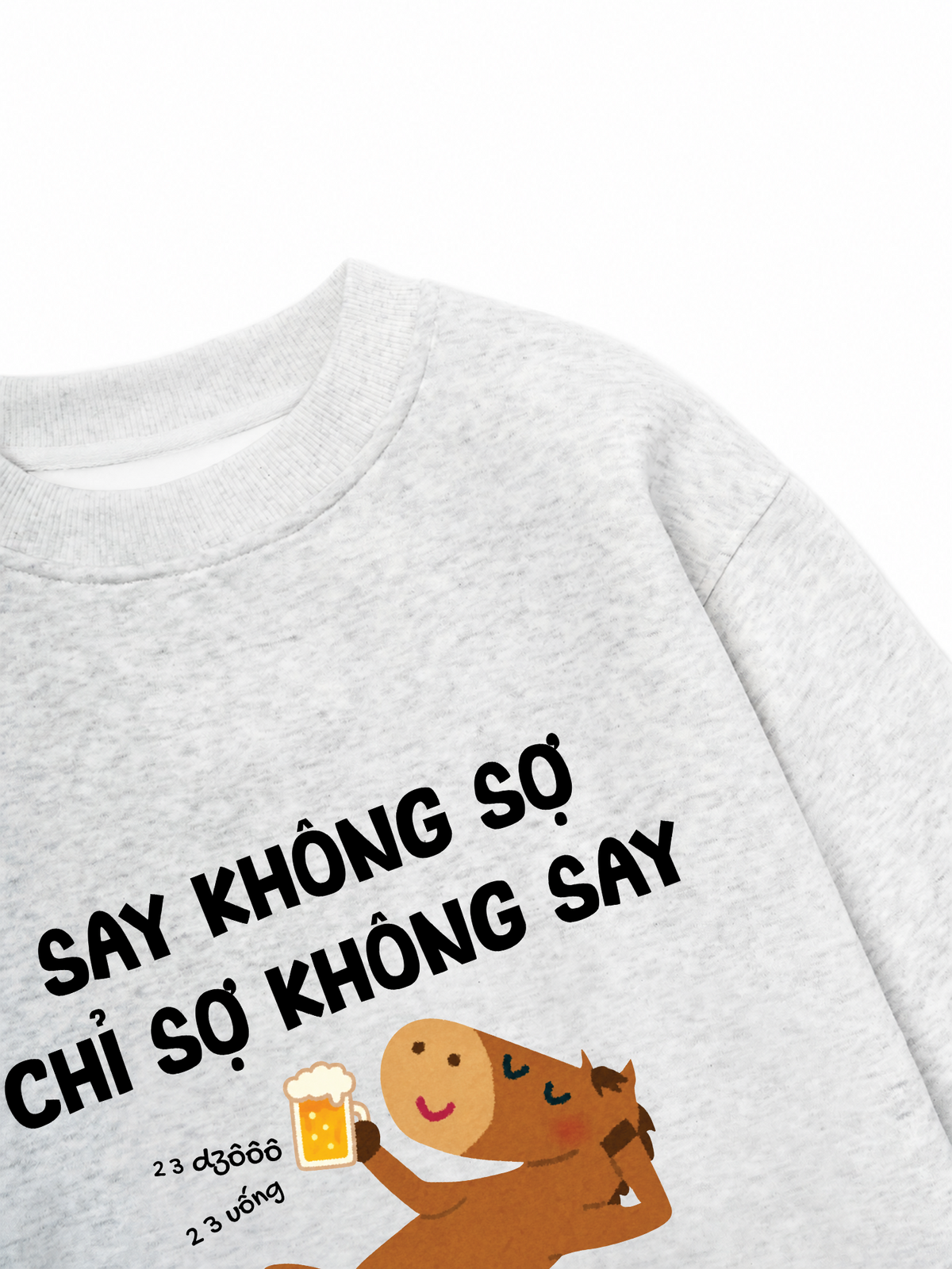 Áo Sweater Nỉ Hai Da Say Không Sợ