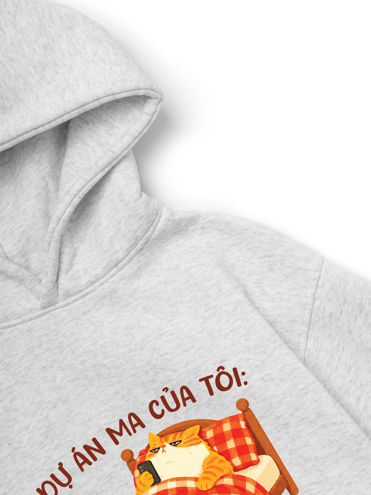 Áo Hoodie Nỉ Hai Da Dự Án Ma Của Tôi Ngủ Sớm