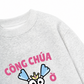 Áo Sweater Nỉ Hai Da Công Chúa Ỡm Ờ