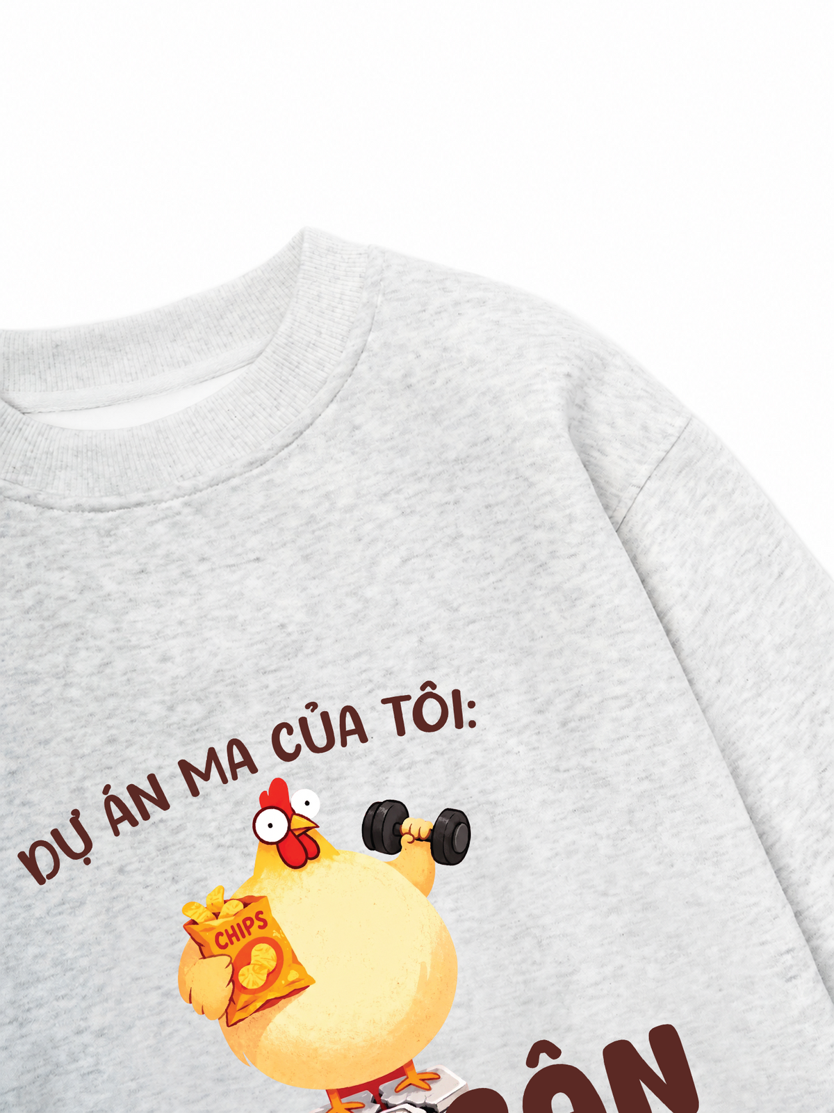 Áo Sweater Nỉ Hai Da Dự Án Ma Của Tôi Giảm Cân