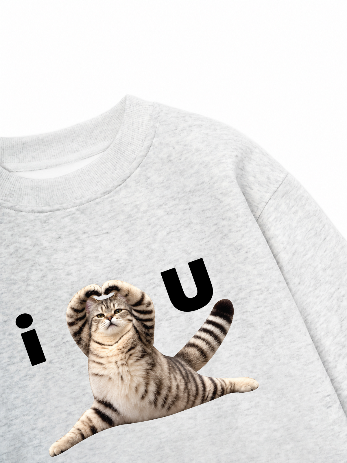Áo Sweater Nỉ Hai Da I Love You