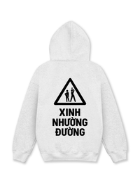 Áo Hoodie Nỉ Hai Da Xinh Nhường Đường