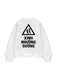 Áo Sweater Nỉ Hai Da Xinh Nhường Đường