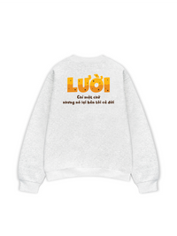 Áo Sweater Nỉ Hai Da Lười
