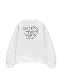 Áo Sweater Nỉ Hai Da Muốn Nghỉ Tập Tạ