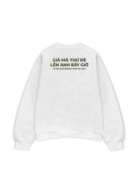 Áo Sweater Nỉ Hai Da Đè Lên Anh