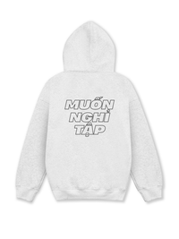 Áo Hoodie Nỉ Hai Da Muốn Nghỉ Tập Tạ