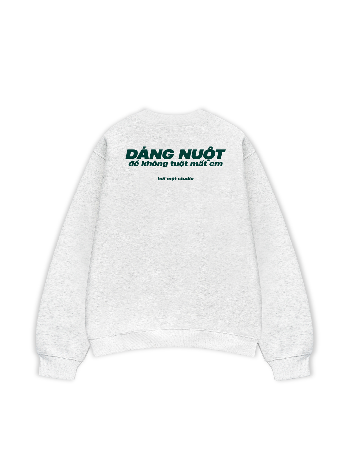 Áo Sweater Nỉ Hai Da Dáng Nuột Không Tuột Mất Em