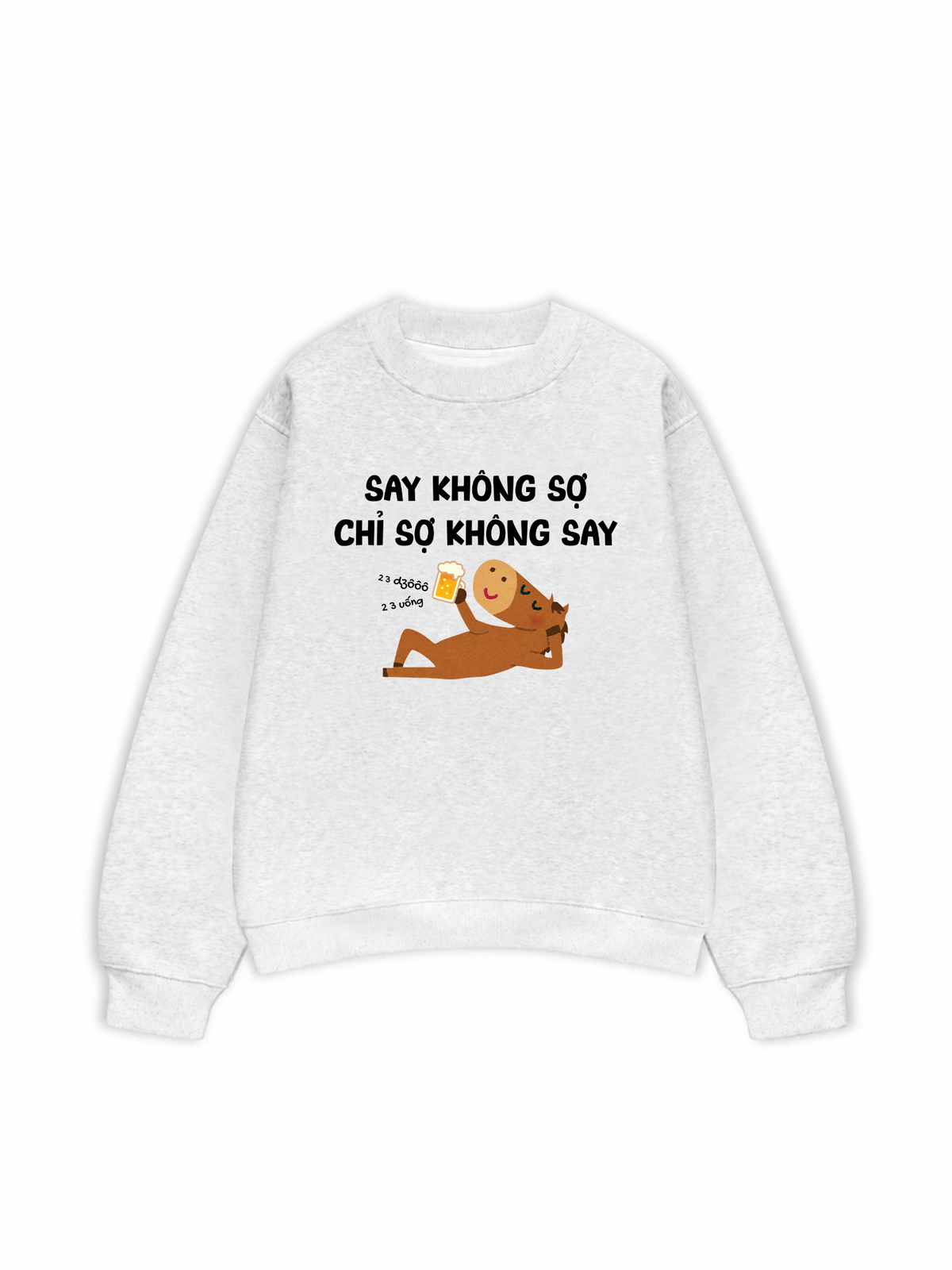 Áo Sweater Nỉ Hai Da Say Không Sợ