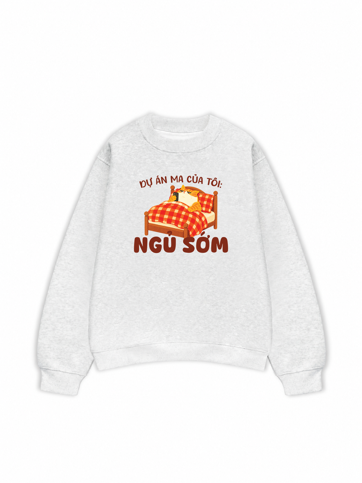 Áo Sweater Nỉ Hai Da Dự Án Ma Của Tôi Ngủ Sớm