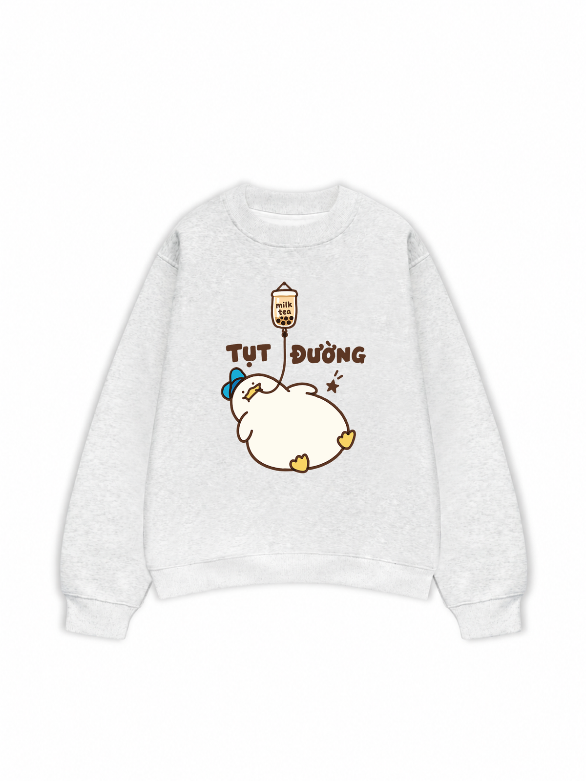 Áo Sweater Nỉ Hai Da Tụt Đường