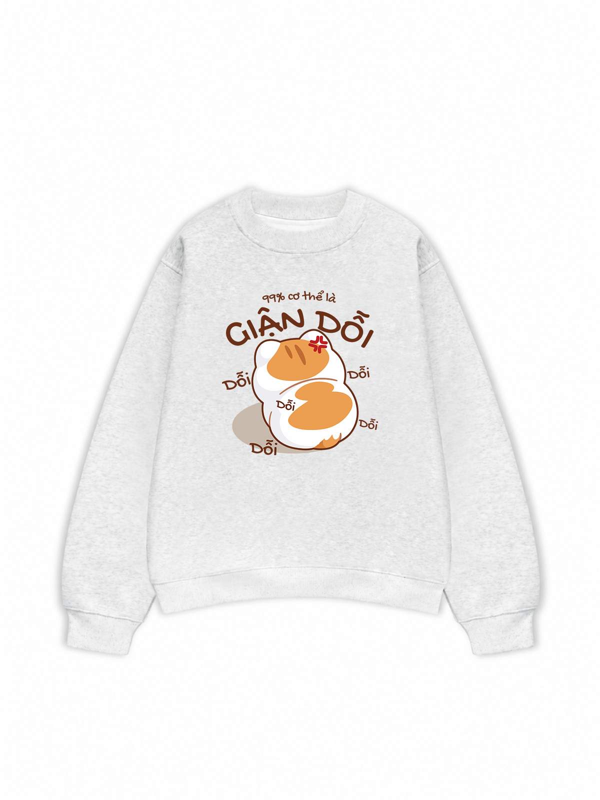 Áo Sweater Nỉ Hai Da 99% Cơ Thể Là Giận Dỗi