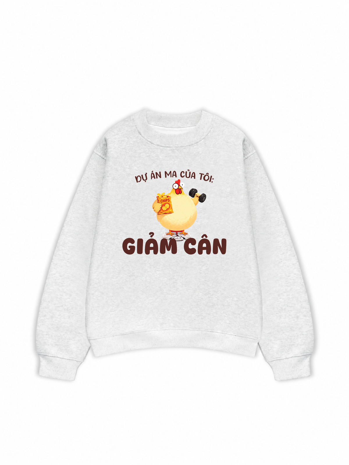 Áo Sweater Nỉ Hai Da Dự Án Ma Của Tôi Giảm Cân