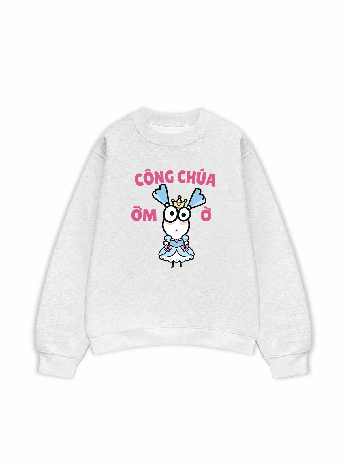 Áo Sweater Nỉ Hai Da Công Chúa Ỡm Ờ