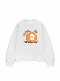 Áo Sweater Nỉ Hai Da Miếng Ăn Là Miếng Mập