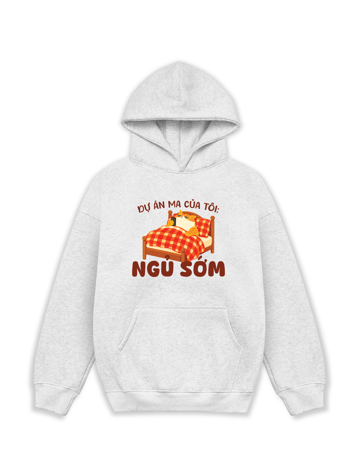 Áo Hoodie Nỉ Hai Da Dự Án Ma Của Tôi Ngủ Sớm